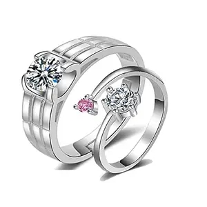 MYKI King & Queen Adjustable Couple Rings for Women & Men……