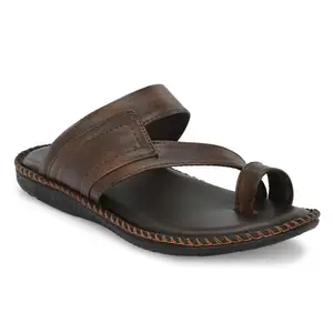 AZZARO BLACK Mens Fashion Slipper G1246_GID Brown