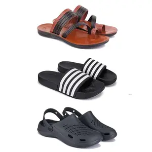 DRACKFOOT Men's Sandals | Lightweight Wear| Stylish & Easy to Wear For Men's GRT-SAN-(3-COMBO)-3151-3024-3146-9