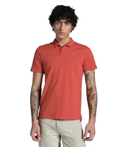 Puma Men's Slim Fit Polo Shirt (632625_Red Fire