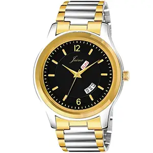 jainx Premium Black Day and Date Dial Analog Wrist Watch for Men - JM1174