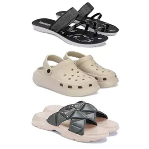 Women's Comfortable Sandal,Casual Lightweight Sandal for Everyday Wear | (COMBO-3)-1946-OO1-1891-7-EURO-38