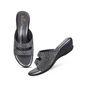 DOLLPHIN Lycra Flat Sandal for Women | Summer Fancy Sandal