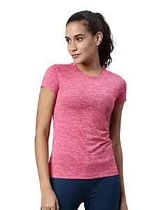 Laya Sophie Women's Regular Fit Sophie Sportswear T-Shirt (Dark Pink, M)