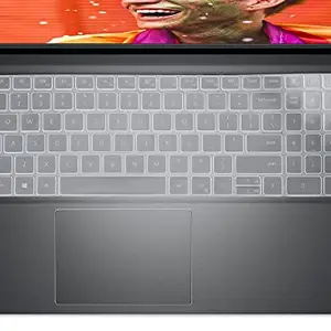Saco Silicone Skin Keyboard Cover Compatible for Dell Inspiron 3525 15.6 Inch Laptop - Launch Year 2022 - Transparent