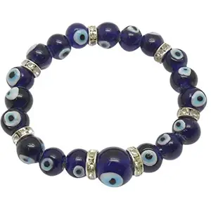 JAZ Evil Eye-Buri Nazar-Buri Drishti-Nazar Suraksha -Blue Bead Bracelet-Good Luck Protection Beads?Stretchable Bracelet