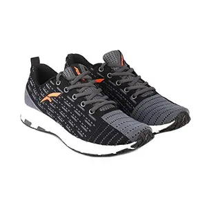 FURO Sports Black/Dk-Gry Men Sports Shoes Lace Up Running R1022 7832_10