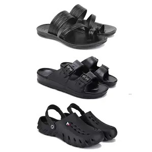 Men's Sandals | Lightweight Wear| Stylish & Easy to Wear For Men'S PCV-SAN-(COMBO-3)-3152-3115-3144-6