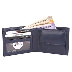 Fashionduet Fashion Duet Genuine Wallets for Men, Blue|Canvas Wallet for Men | Mens Wallet with 6 Card Slots | Gift for Valentine Day, Father's Day, Birthday, Raksha Bandhan