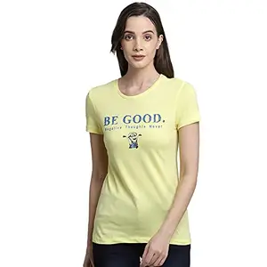 Free Authority Minions Featured Tshirt for Women Yellow