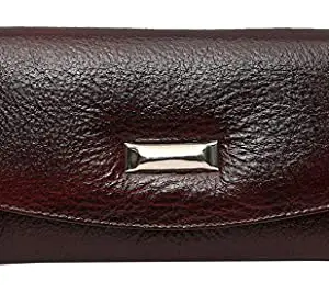 Bagg Zone (Brown) Women's Leather Stylish Medium Ladies Wallet with Zip Pocket, 2 Card Holders and Phone Pocket (Brown)