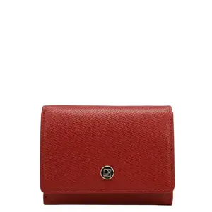 Da Milano Small Leather Wallet for Women - Red