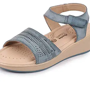 Bata Comfit womens COMFI SANDAL Blue Flat Sandal - 3 UK (7619966)