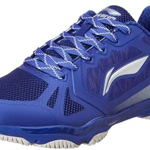 Li-Ning Ranger Lite Z1 Non-Marking Cushion Badminton Shoe(Navy Blue/Silver, UK 7)