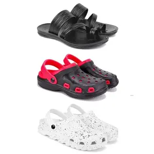 Men's Sandals | Lightweight Wear| Stylish & Easy to Wear For Men's PCV-SAN-(COMBO-3)-3152-3017-3057-7