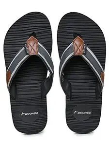 ABROS Men's AWFG3019 Slipper_Black/Grey_9UK