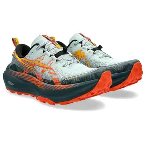ASICS Mens Trabuco Max 4 Cold Moss/Nova Orange Running Shoes - 13 UK (1011B976.400)