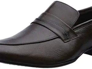 Auserio Men's Brown Leather Formal Shoes - 10 UK/India (44 EU)(SS 214)