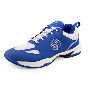Bacca Bucci® SMASHTREK All Court Badminton Shoes with Memory Padded Insocks and Arch Support -Blue, Size UK10