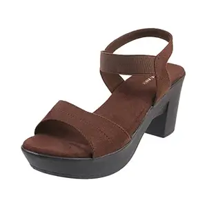 Walkway Women Synthetic Brown Sandals, (33-3208)
