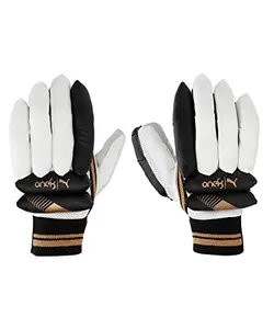 Puma Mens one8 7 Batting Glove, Black-Gold, SM (4191502)