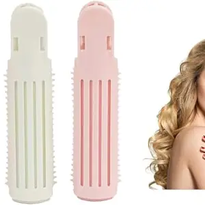 NYAMAH SALES Hair Root Clip, Fluffy Hair Curler Clip, Plastic Hair Root Clips Volume, Hair Curler Clip, Self Grip Root Volume Hair Styling Tool Rollers Clip - 3pc, Multi Color.