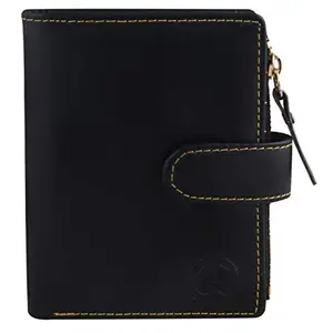 TnW Small Women's Wallet -PU Leather Multi Wallets | Credit Card Holder | Coin Purse Zipper -Small Secure Card Case/Gift Wallet for Women and Girls (Black)