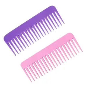 MICLAC Shampoo Combs with Wide Teeth for Women (Pack of 2, Multicolor)