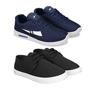 Bersache Sports Shoes for Men | Latest Stylish Sports Shoes for Men (Pack of 2) Combo(MM)-1565-349 Multicolor