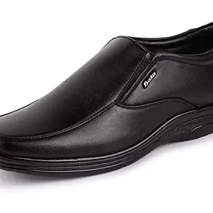 BATA Men's Formal Slip-on Shoes (Numeric_9) Black