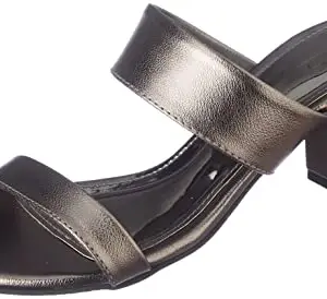 Inc.5 Block Heel Fashion Sandal For Women_990119_GUN METAL_4_UK