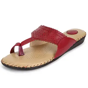 ORTHO JOY doctor slippers | Soft Fancy Footwear for women | Comfortable Chappal for women Maroon color