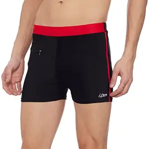 I-Swim Mens Costume Is-010 Size XL Black/Red with Is-010 Size XL Black/Sky Pack of 2