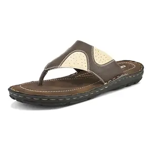 Centrino Sandal for Men | Grip Insole for Stability | slippers for man | Modern Look with Straps | Soft & Comfortable Men's Sandal | Bounce Back Anti-Skid Water Resistant Comfortable Footwear 9262-2_BROWN_11 UK
