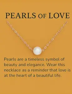 SUPER SOFTENER Trendy Pearl Pendant Necklace for Women & Girls with Gold-Plated Chain Fashion Jewellery Gifts for Girls