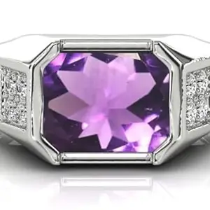 APSSTONE amethyst ring 8.00 Carat Handcrafted Finger Ring With Beautifull Stone katela/jamuniya ring PANCHDHATU ring for unisex