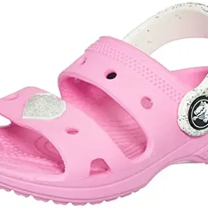 crocs Unisex Kids Classic Embellished Sandal T TPk Pink Slipper (207803-6SW)