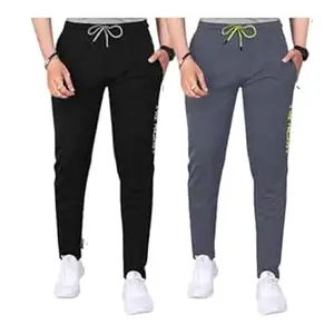 Pinkmint Combo Track Pant Set for Men Lycra Soild Suitable for Yoga, Dancing, Running, Regkular Wear