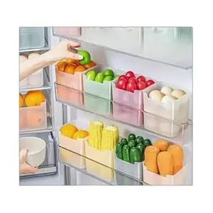 Premium Fridge Storage Space-Saving Refrigerator Side Door Organizer - 1000 ml (Pack of 8)|Design - for Home and Kitchen