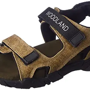 Woodland Men's Khaki Leather Sandal-7 UK (41 EU) (GD 3249119ONW)