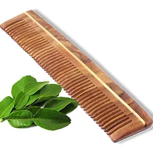 Fully Natural Neem Wooden Comb For Hair Growth For Men And Women 15 Gram Brown Pack Of 1 (M3)