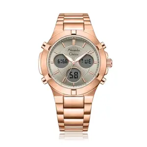 Alexandre Christie AC 9400 LHB Analog Digital Watch for Women - Grey Rose Gold(Stainless Steel Case and Band, Quartz Movement, Rose Gold Strap, Grey Dial)