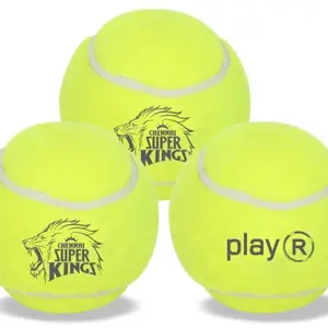 playR Chennai Super Kings Tennis Ball - Yellow (50 GMS) (Pack of 3)