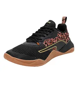 Puma Womens Fuse 2.0 Safari Glam WN's Black-Desert Tan Training Shoe - 8UK (37708001)