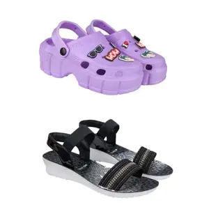 ZENWEAR Extra Soft Classic Casual wear with Ultra Soft Flexibility Technology flip-Flop Combo for Women's/Girl's(2012+1931)(5) Multicolor