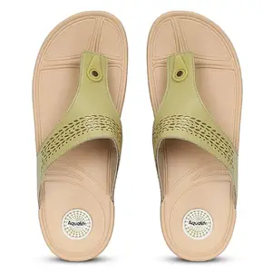 Aqualite Women FF-31 Slipper, Pista Beige, 5 UK/India