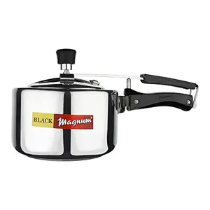 Black Magnum Pro WIBPC-3 Aluminium Induction Compatible Inner Lid Pressure Cooker, 3 Litre, Silver price in India.