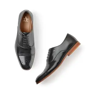 Arrow Vertex Men's Black Lace Up Shoes-(UK/6) (US/7) (2FA23396Z01)
