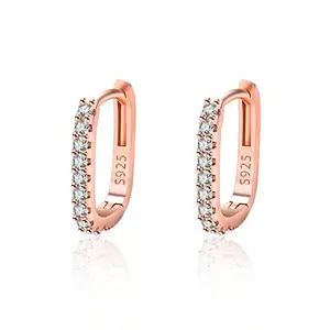 STYLISH TEENS dc jewels Appealing Cubic Zirconia Earrings For Women & Girls (Rose Gold)