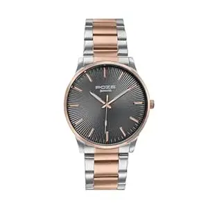 Sonata Poze 8 Quartz Analog with Grey Dial IP Rose Gold Stainless Steel Strap Watch for Men - SP70053KM02W